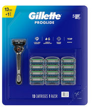 Gillette ProGlide Razor for Men, 1 Handle & 13 Blade Refills