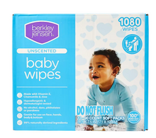 Berkley Jensen Unscented Baby Wipes, 1080 ct.