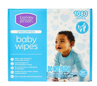 Berkley Jensen Unscented Baby Wipes, 1080 ct.