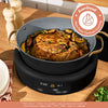Beautiful 10-in-1, 8 Qt Multi-Cooker with Bamboo Steamer Insert, 7 Preset Functions, and EverGood Ceramic Nonstick Coating, Black Sesame by Drew Barrymore