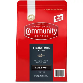 Community Coffee Ground Dark Roast, Signature Blend (46 Oz.)