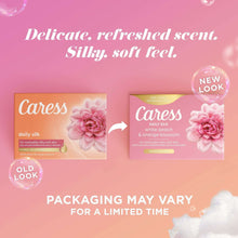 Caress Bar Soap for Women, Daily Silk White Peach & Orange Blossom for All Skin 3.75 oz 12 Ct