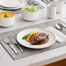 TINANA Porcelain Dinnerware Set, 16 PCS Stoneware, White Round Dish Set for 4, Plates and Bowls Sets for Dessert, Salad, Soup, Pasta - Brands For Less USA