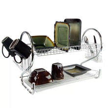 MegaChef 16" 2-Shelf Dish Rack