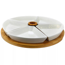 Elama Lazy Susan Serving Tray with Serving Bowls