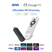 onn Full HD Streaming Device, Google TV - Fast Streaming, 8GB Storage, 1.5GB RAM, Remote with Voice Control - Brands For Less USA