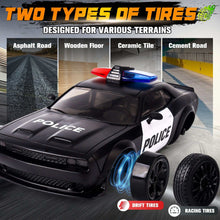 Remote Control Car, 1:20 Scale 15KM/H 4WD Drift Car with LED Lights & 2 Rechargeable Batteries, Racing Drift Car Toy for 3-8 Boys & Girls