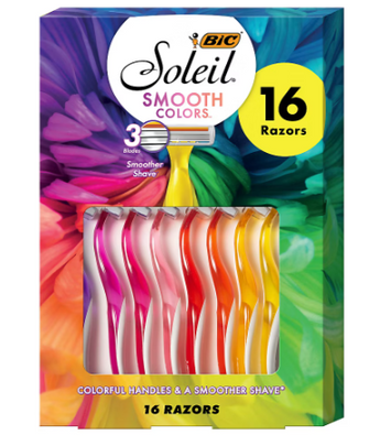 BIC Soleil Color Collection Women's 3 Blade Razors, 16 ct