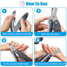 Pet Deluxe Dog Nail Trimmers for Sensitive Dog, Safe Dog Nail Clipper for Large Medium Small Dogs, Heavy Duty Dog Toenail Clippers, Professional Dog Nail Cutters for All Dogs with Thick Nail