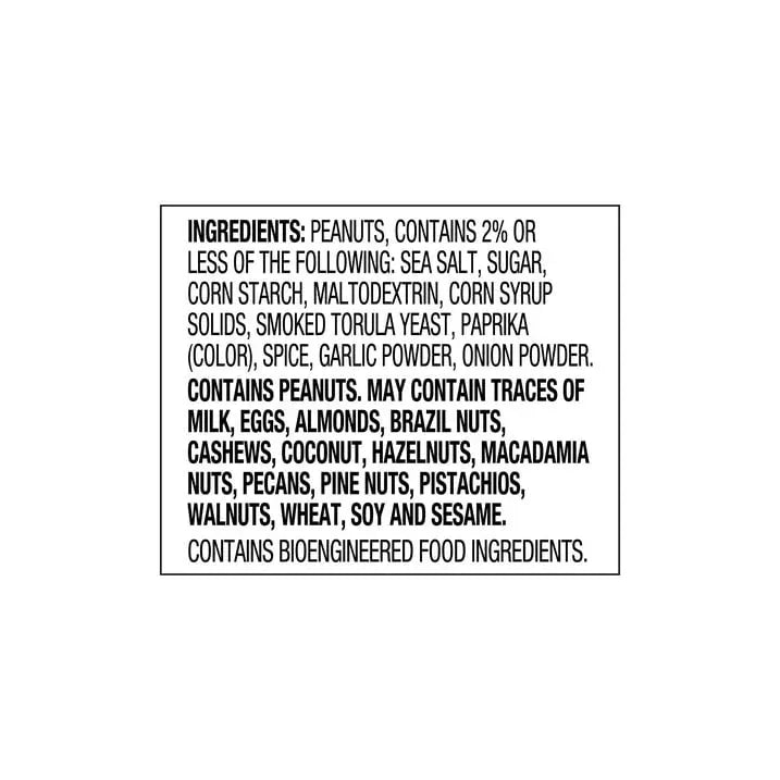 Great Value Dry Roasted & Seasoned with Sea Salt Peanuts, 34.5 oz ...