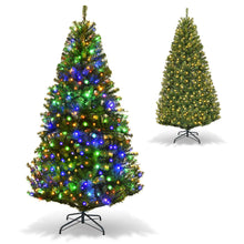 Costway 6Ft Pre-Lit Artificial Christmas Tree Hinged 350 LED Lights