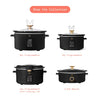 Beautiful 4 Qt Digital Slow Cooker with Hinged Locking Lid, Black Sesame by Drew Barrymore