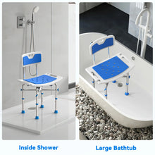 KEKOY Shower Chair with Back 500lb, Height Adjustable Bath Chair for Shower, Heavy Duty Bath Stool for Tub for Elderly, Senior, Handicap, Tool-Free Assembly - Brands For Less USA