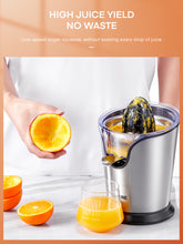 Electric Citrus Juicer, Orange Juicer Machine with 2 Size Cones, Stainless Steel Citrus Press Juicer for Orange Lemon