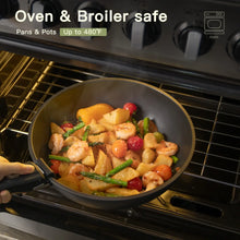 Astercook 20-Piece Pots and Pans Set, Nonstick Cookware Set with Detachable Handles, Oven & Dishwasher Safe, Induction Compatible, Stackable RV Kitchen Cooking Set