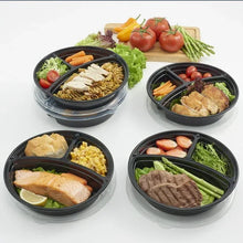 Mainstays 3-Compartment 1L Round Meal Prep Food Storage Container, 5 Pack - Brands For Less USA