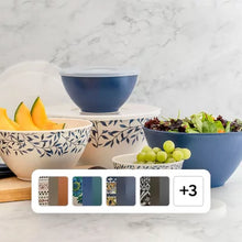 Member'S Mark 10-Piece Bamboo Melamine Mixing Bowls with Lids Set (Assorted Colors)