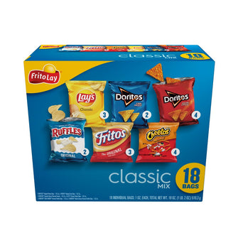 Classic Mix Variety Pack Snack Chips, 1Oz Bags, 18 Count Multipack (Assortment May Vary) - Brands For Less USA