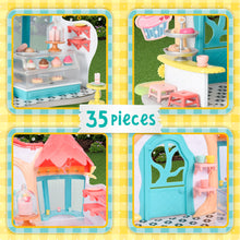Honey Bee Acres Bees Teas Pastry Shop – 35 Piece Miniature Bakery Dollhouse with Cupcakes, Tea Cups & Exclusive Mouse Figure – Kids Ages 3+ - Brands For Less USA