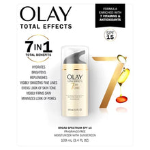 Olay Total Effects Face Moisturizer SPF 15, Fragrance-Free (3.4 Fl. Oz.) - Brands For Less USA