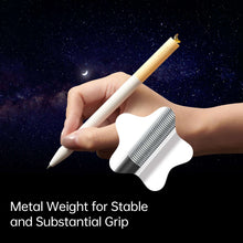 Kaco FIRST Gel Pens Cute Stationery Black Ink 3 Pieces, 0.5 mm Fine Point, Aesthetic Cute Star Pens for Journaling (Planet Series)