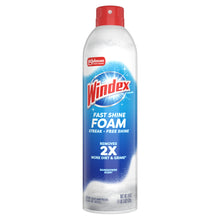 Windex Fast Shine Foam Glass Cleaner, No-Drip Aerosol Cleaning Spray, 19 oz.