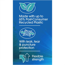 Great Value Sustainable Strong Flex Multi-Purpose Drawstring Bags, 30 Gallon, 40 Count