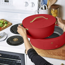 Beautiful 10-in-1 , 6 Qt Electric Multi-Cooker, Tomato Red by Drew Barrymore
