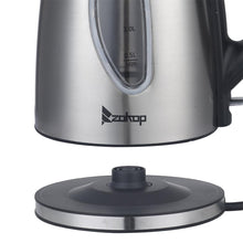 Ktaxon 1500W 1.5L Stainless Steel Electric Kettle with Water Window, Silver