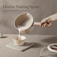 Carote Healthy Ceramic NonStick Saucepan with Induction 7" Non-Toxic Sauce Pan With Lid Cover, Bon Appetit, Taupe, 2QT - Brands For Less USA