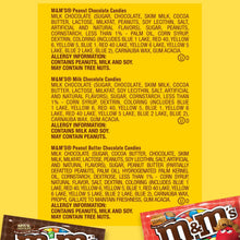 M&M's Variety Pack Full Size Milk Chocolate Candy Bars - 18 Ct