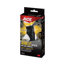 ACE Brand Ankle Support with Side Stabilizers, Adjustable, Black, 1 Brace - Brands For Less USA