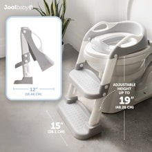 Jool Baby Potty Training Seat with 2 Step Ladder for Toddlers – Splash Guard, Adjustable Height (Gray) - Brands For Less USA