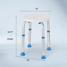 Naipo Shower Chair Bathtub Stool Seat w/ Anti-Slip Rubber, Adjustable Lightweight for Seniors, Disabled, Handicap, Tool-Free Assembly, Blue - Brands For Less USA