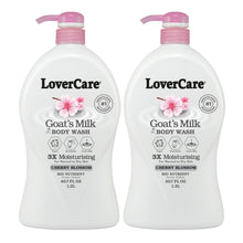 2-Pack LoverCare Goat's Milk Cherry Blossom Body Wash 40.7 fl oz (1200ml)