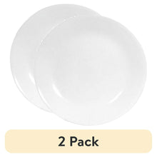 (2 pack) Corelle Winter Frost White Round Dinner Plate, 10.25"