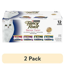 Purina Fancy Feast Senior Classic Pate Wet Cat Food, Minced Collection, 3 oz Cans (12 Pack)