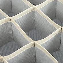 Organizadores de cajones con 20 compartimentos, organizadores de ropa interior y calcetines para ropa, cinturones, almacenamiento en armario - Separadores plegables para calcetines, corbatas, paquete de 4 