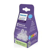 Philips Avent Natural Response Nipples, Extra Slow Flow (Flow 1), 2-Pack, SCY961/02