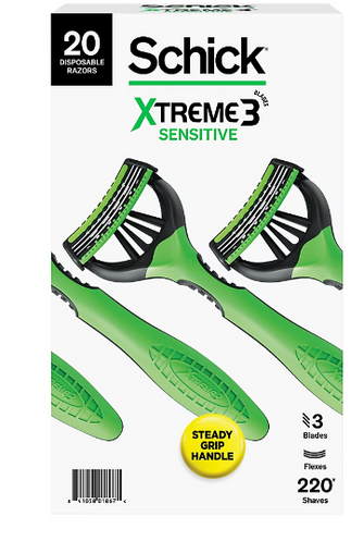 Schick Xtreme 3 Sensitive Men's Disposable Razor, 20 ct.