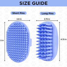 Dog Grooming Bath Brush, Pet Rubber Brush For Shower Scrubbing & Soothing Massage, Ideal for Long & Short Haired Dogs and Cats, Essential Puppy Grooming Accessories, 2 PACK [We Love Doodles]