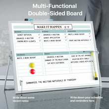 Marsrock Sale 17"×13"Green Desktop Double-Sided Dry Erase Whiteboard with Stand,10Markers,6Magnets,1Eraser,Great for Home,School&Office Planning