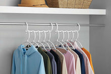 Mainstays Space Saving Cascading Foldable Non-Slip Plastic Clothing Hanger, 10 Pack, White