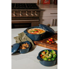 Thyme & Table 3-Piece Ceramic Casserole Set – Atlantic Blue