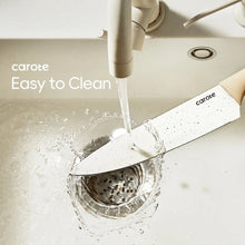 Carote 12Pcs Kitchen Knife Set with Blade Guards, White Granite Ceramic Knife, Stainless Steel