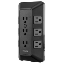 Philips 17-Outlet Surge Tap/Protector Combo Pack - Black/Gray