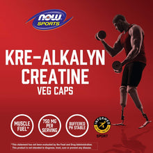 NOW Foods, Sports, Kre-Alkalyn® Creatine, 120 Veg Capsules (750 mg per Capsule) - Brands For Less USA