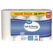 Great Value Soft & Strong Premium Toilet Paper, 36 Mega Rolls, 380 Sheets per Roll - Brands For Less USA