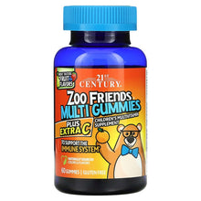 21stCentury_ZooFriendsMultiGummies_PlusExtraC_GreatTastingFruit_60Gummies - Brands For Less USA