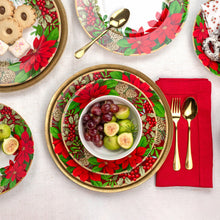 222 Fifth December Blooms 12-piece Dinnerware Set
